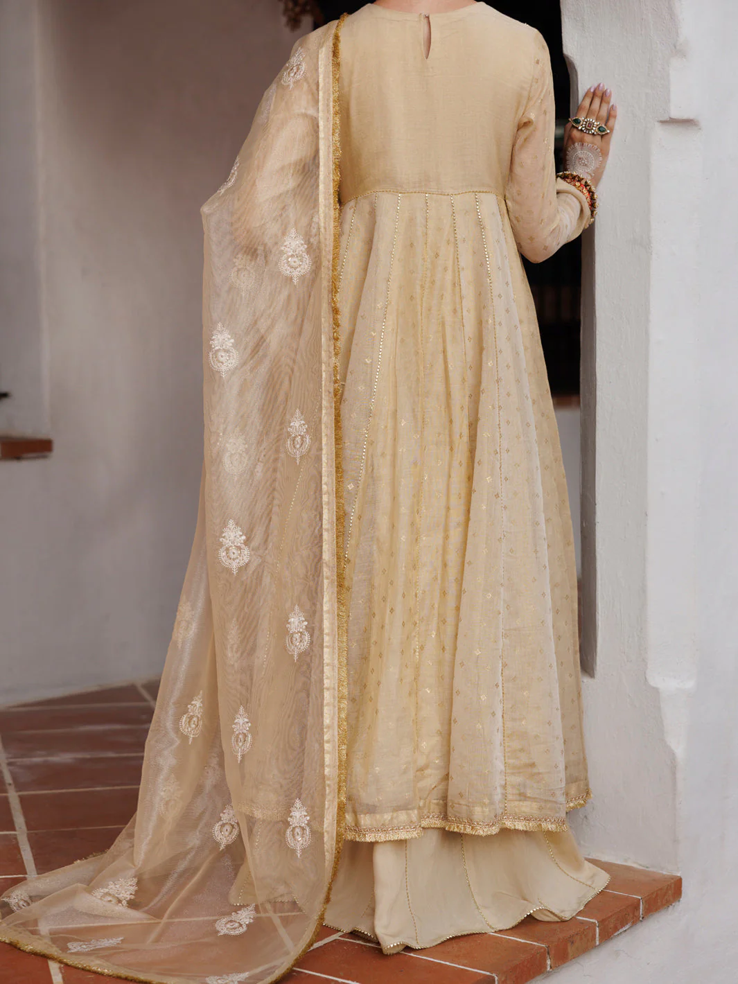 GOLD MESURI NET 3PC STITCHED | AL-3PS-LS-491/AM-3012A - Image 2