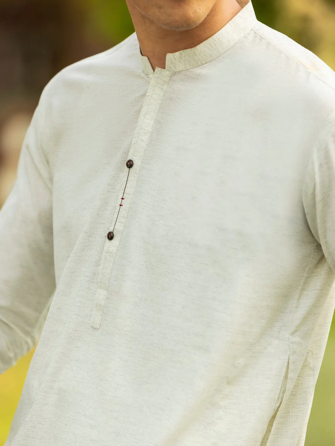 CREAM BLENDED KURTA | AL-K-1220/AM-6194D - Image 3