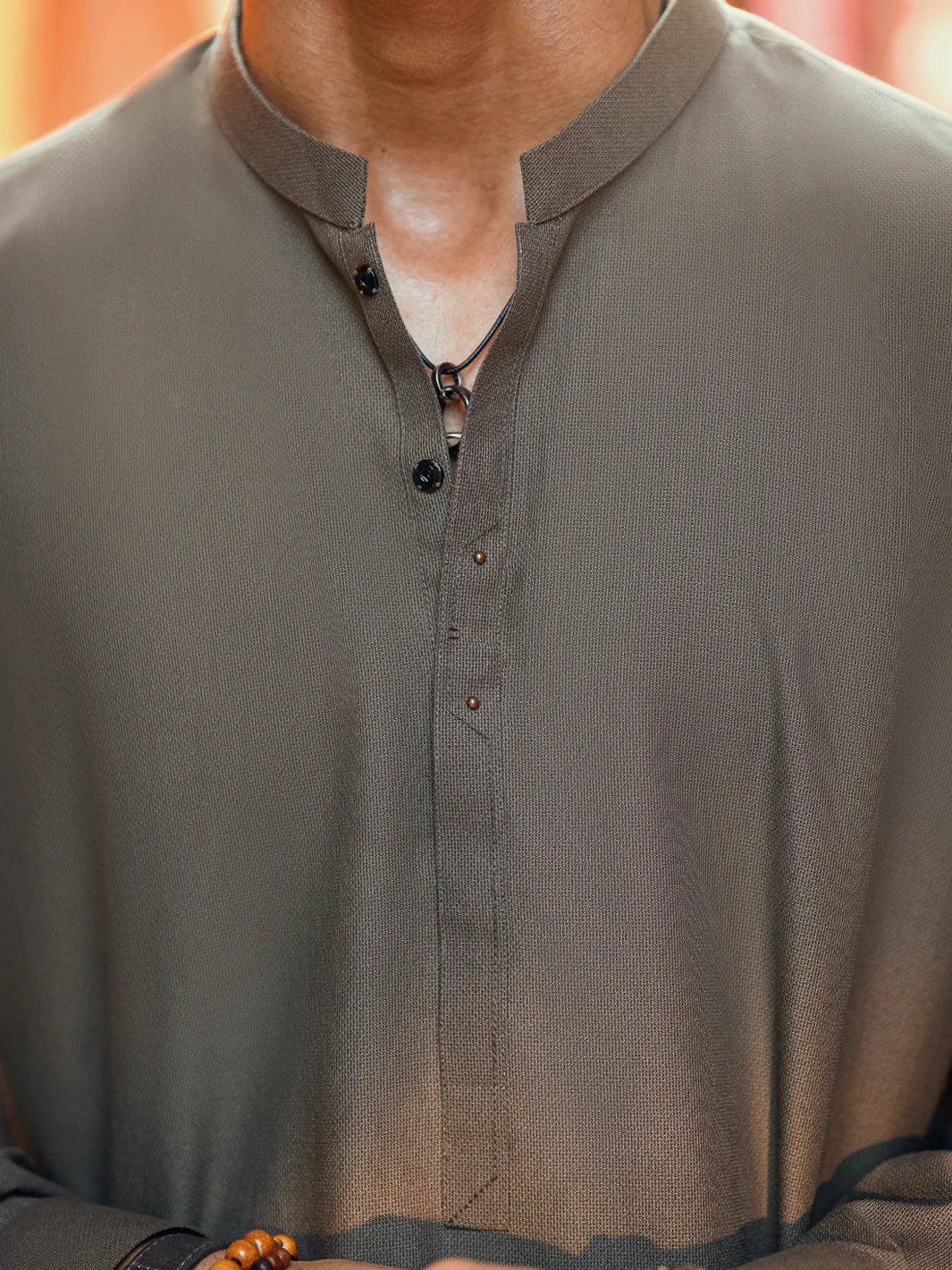 OLIVE GREEN KAMEEZ SHALWAR | AL-KS-3286/AM-6339A - Image 4