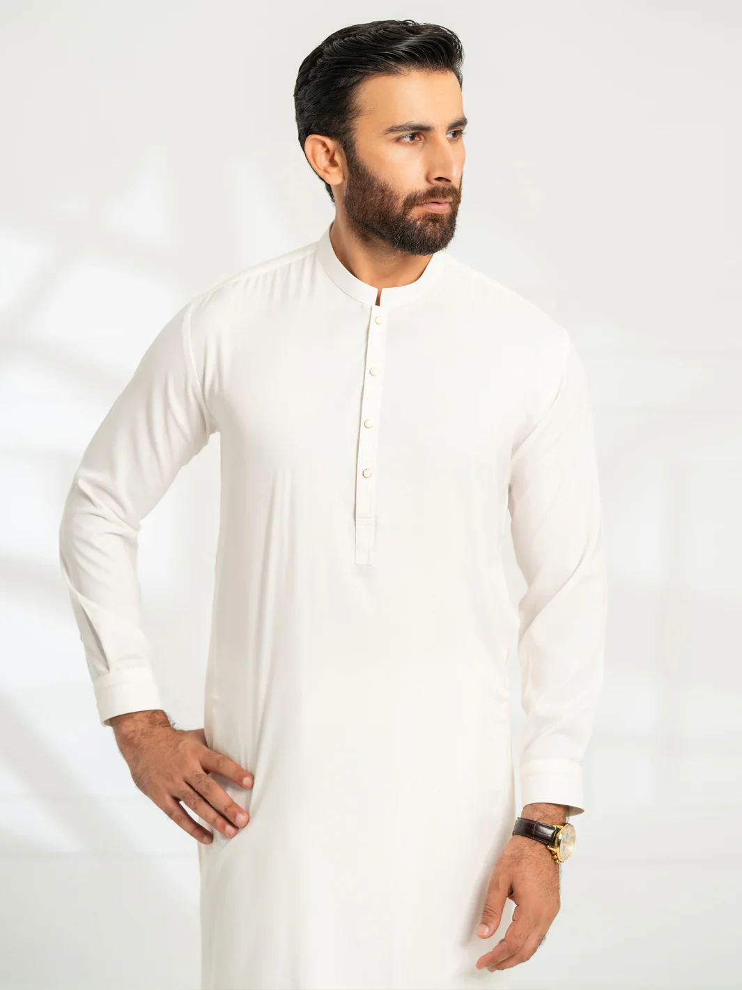 WHITE KAMEEZ SHALWAR | AL-KS-3298/AM-6341A - Image 2