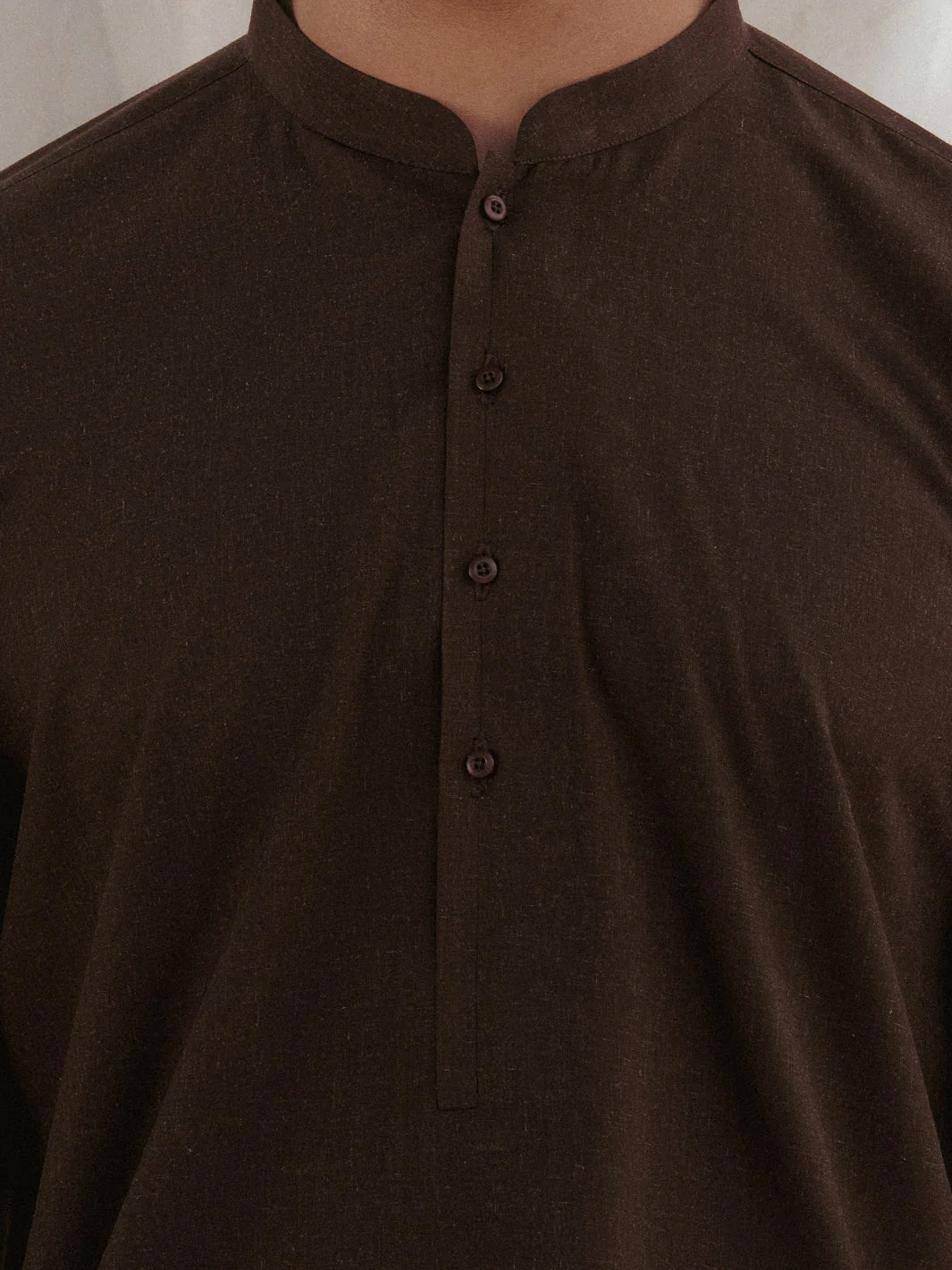 DARK BROWN BLENDED KURTA TROUSERS | AL-KT-3179/AM-6290B - Image 3