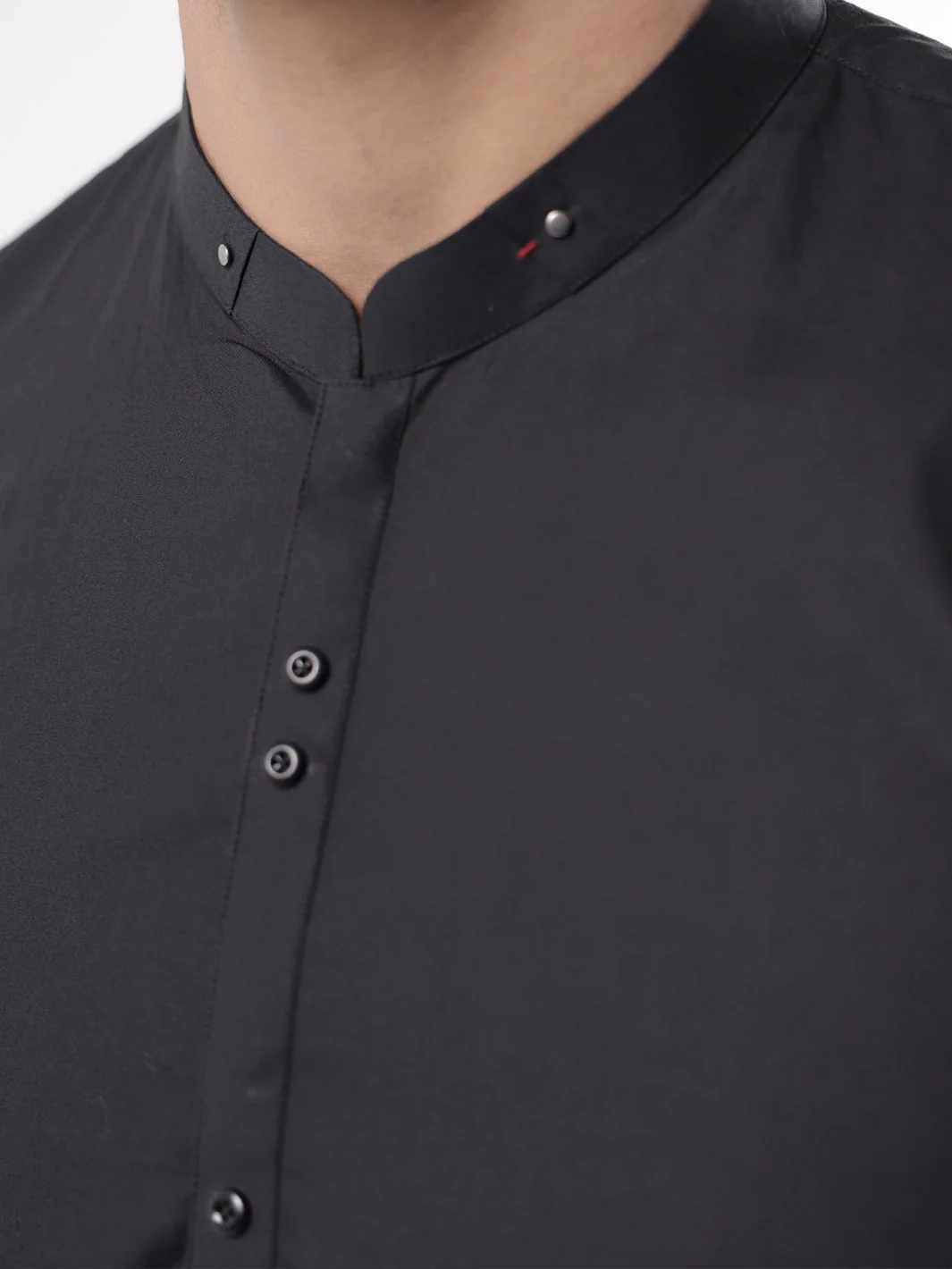 BLACK COTTON KURTA TROUSERS | AL-KT-3221/AM-6332C - Image 3