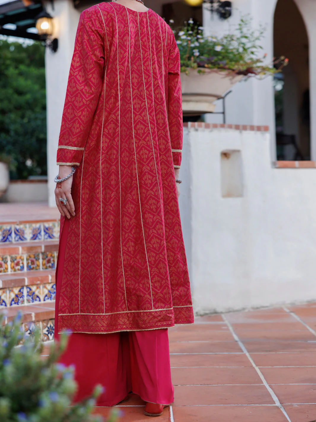 FUCHSIA LAWN KURTI | AL-LK-1029/FB-1029A - Image 2