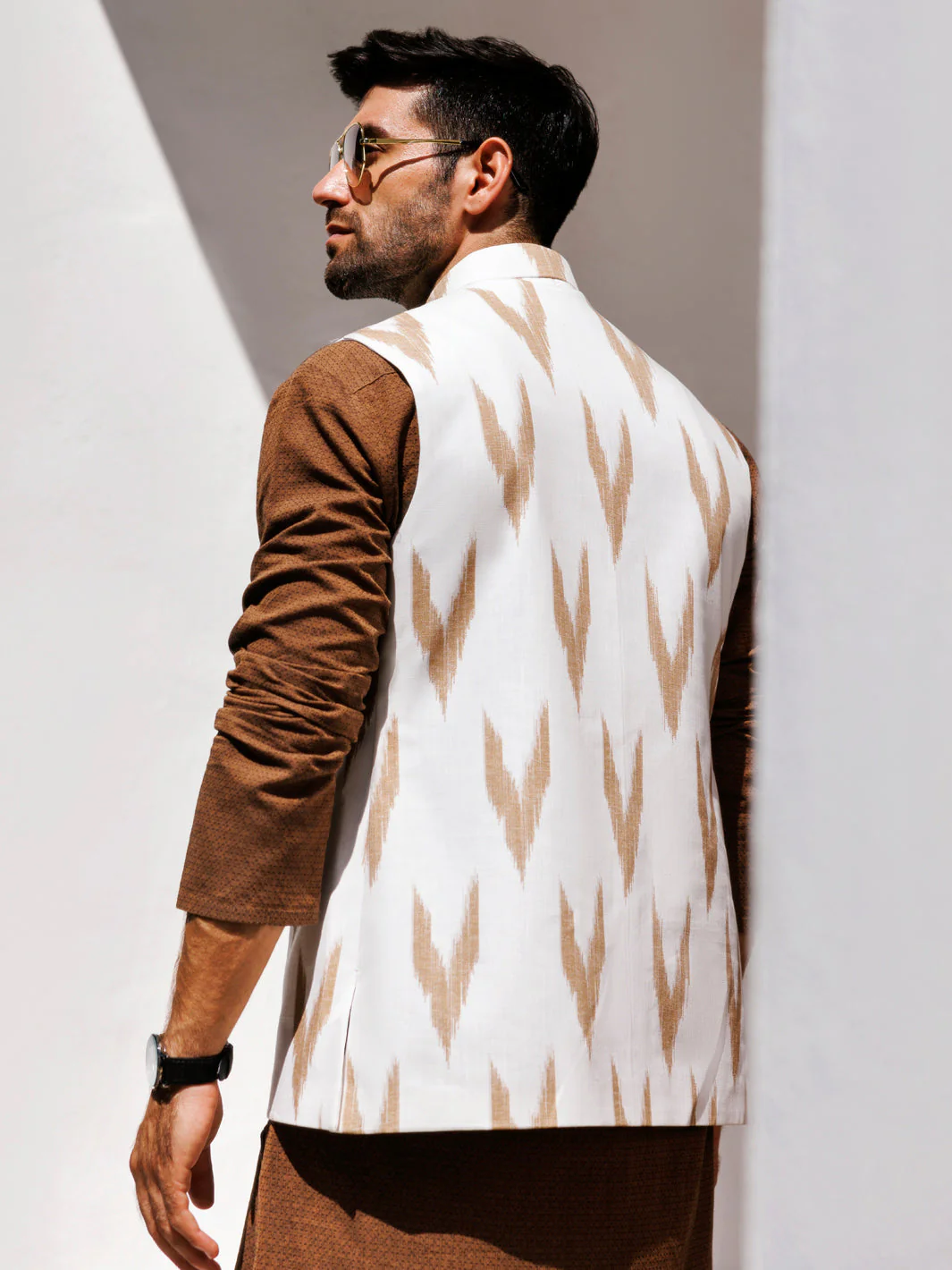 MULTICOLOR COTTON WAISTCOAT | AL-WC-550A/AM-6282A - Image 3