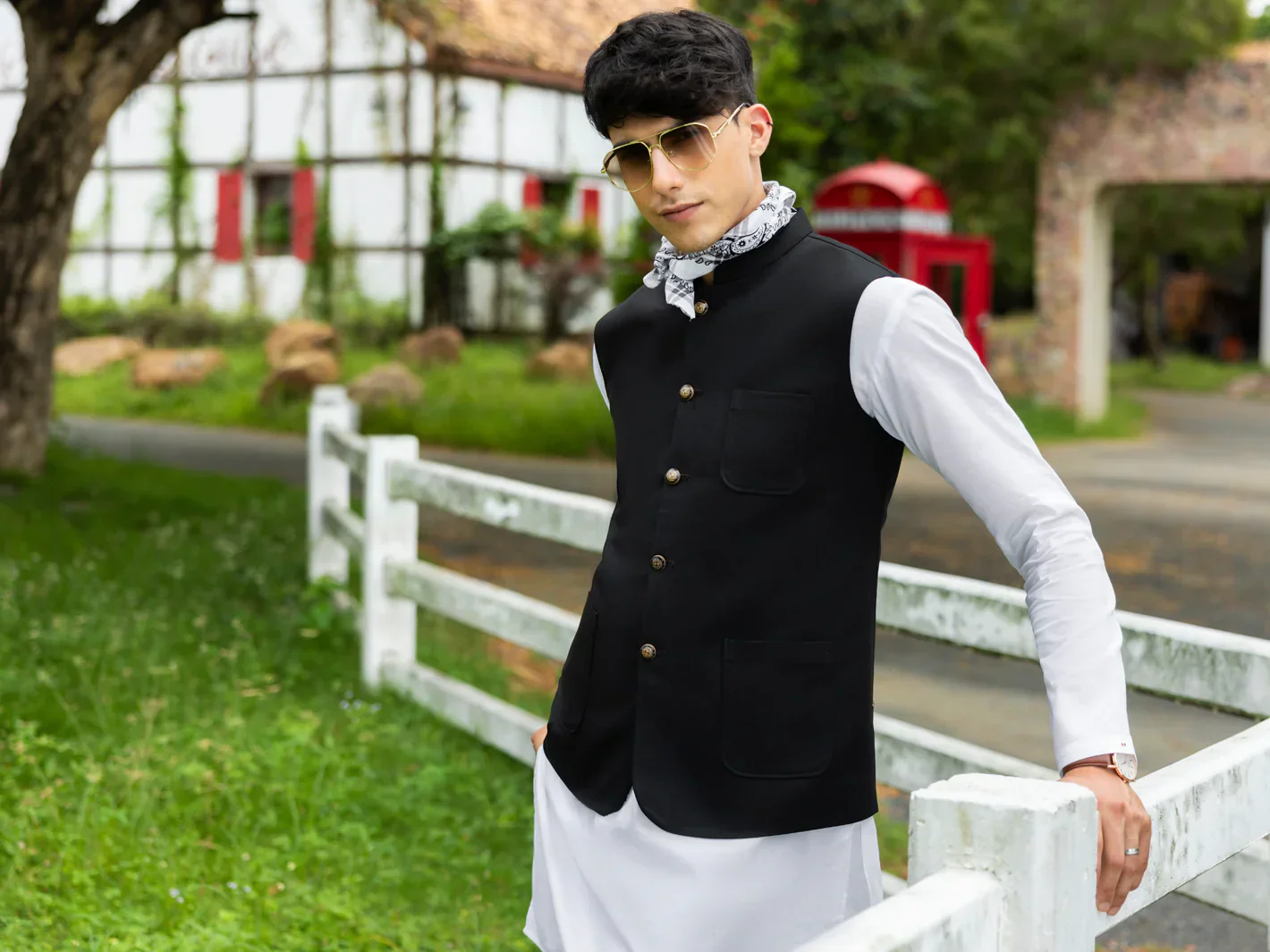 BLACK WAISTCOAT | ALET-WC-1001-R3/AM-15118D - Image 3