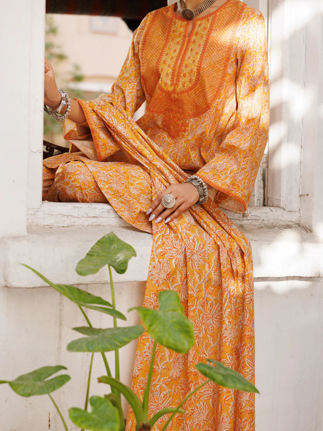 MUSTARD LAWN 3PC STITCHED | ALP-3PS-2131/S FB-2131A - Image 3
