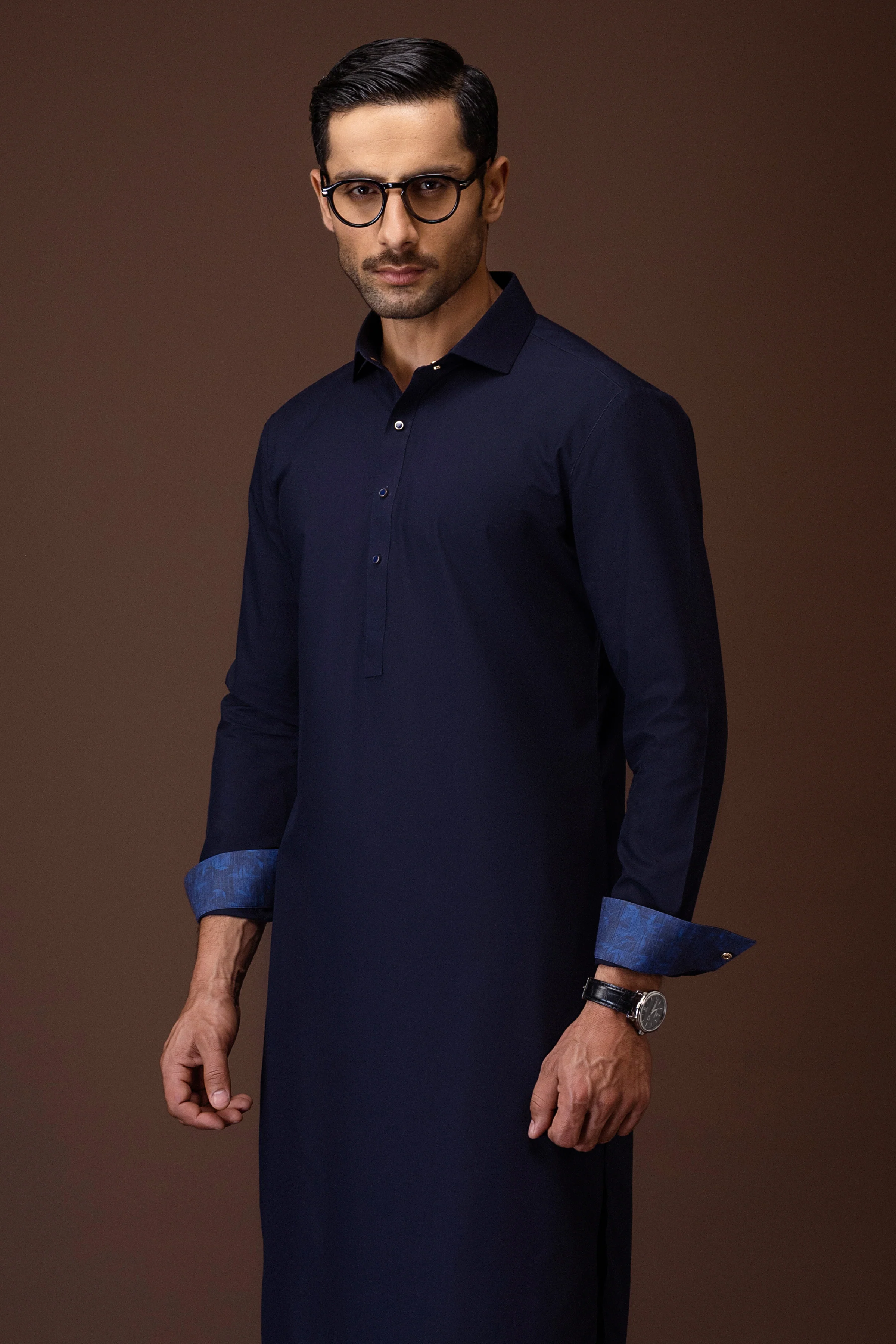 NAVY KAMEEZ SHALWAR | CCMKS-S-39601-C3 - Image 4