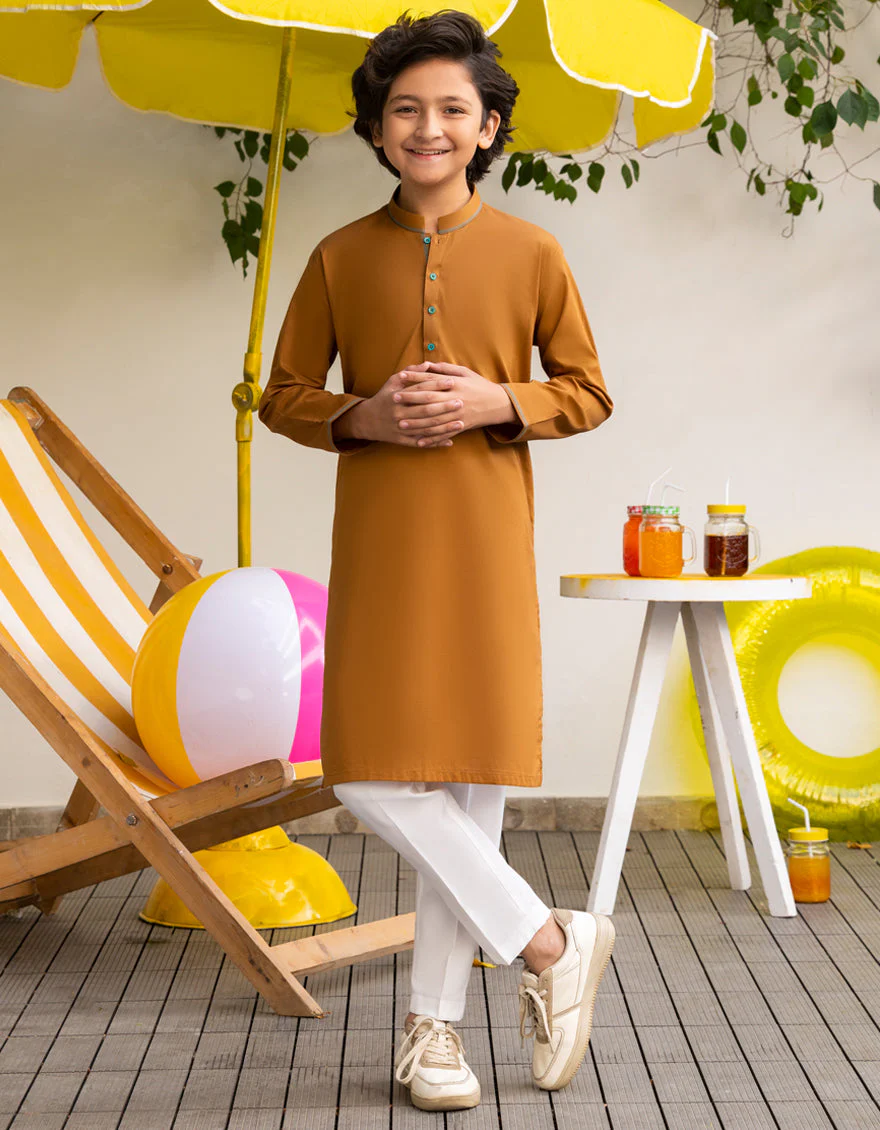 MUSTARD COTTON KURTA | JCK-A-46590/S25/JJ9552-CL