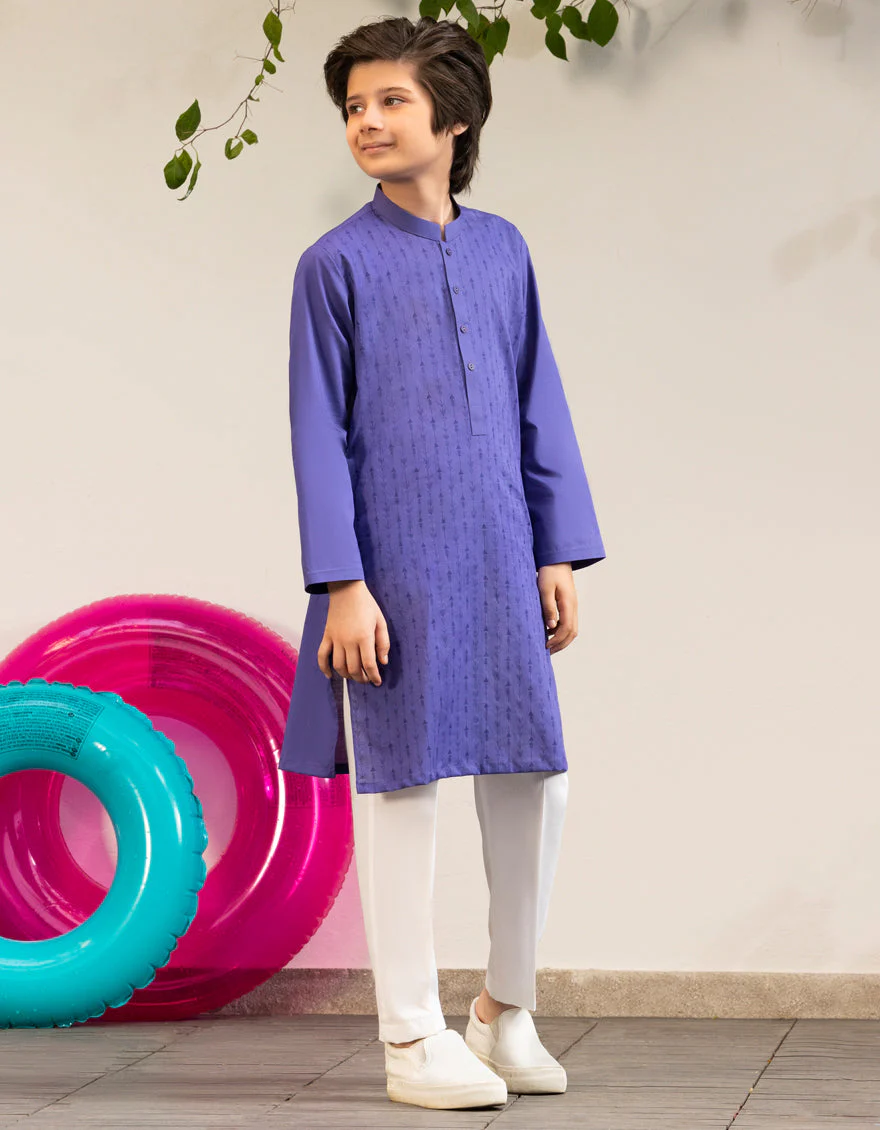 INK BLUE COTTON KURTA | JCK-A-50021/S25/JJ9552-CL