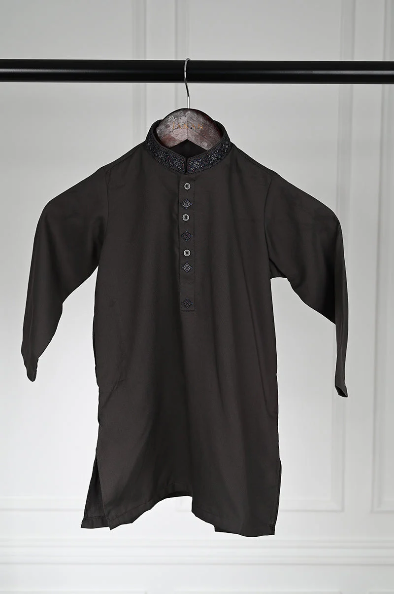 GREY BLENDED KURTA | JCK-A-50306/S25/JJ9296-SF