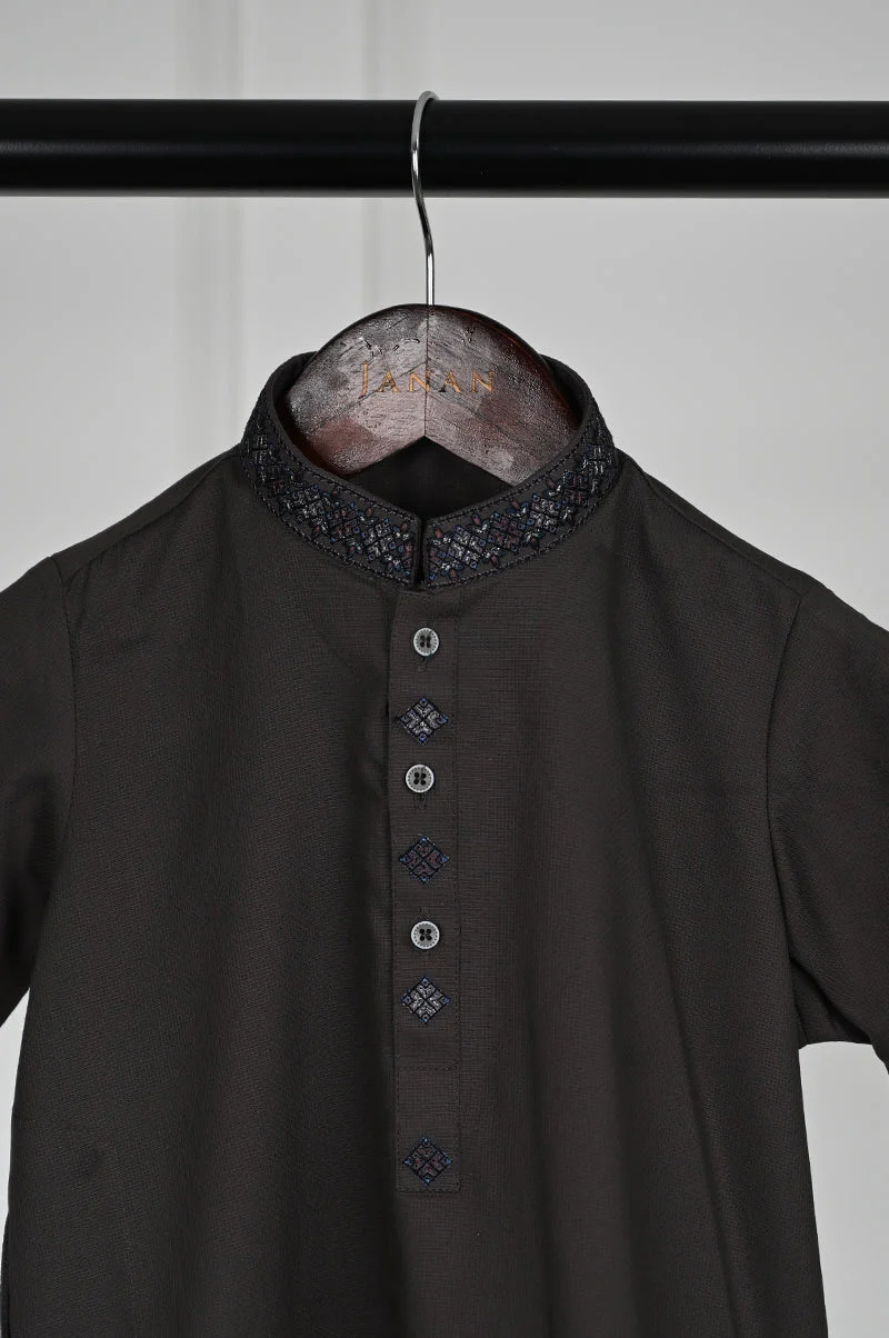 GREY BLENDED KURTA | JCK-A-50306/S25/JJ9296-SF - Image 2