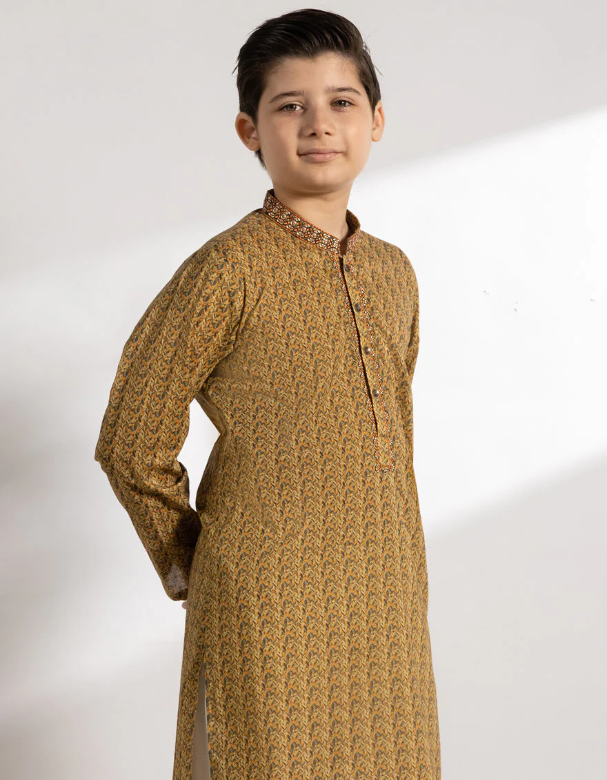 MULTI YELLOW COTTON KURTA | JCK-S-46770/S25/JJ9776-SF - Image 2