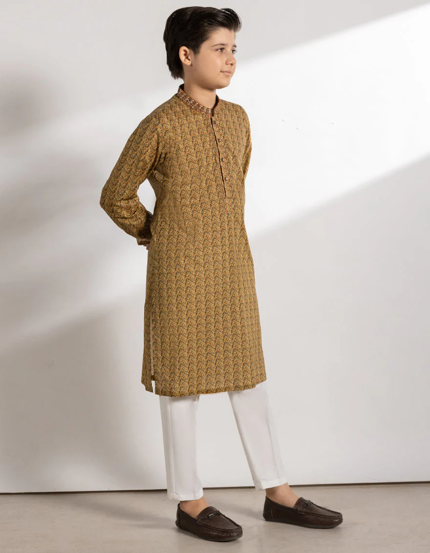 MULTI YELLOW COTTON KURTA | JCK-S-46770/S25/JJ9776-SF - Image 4