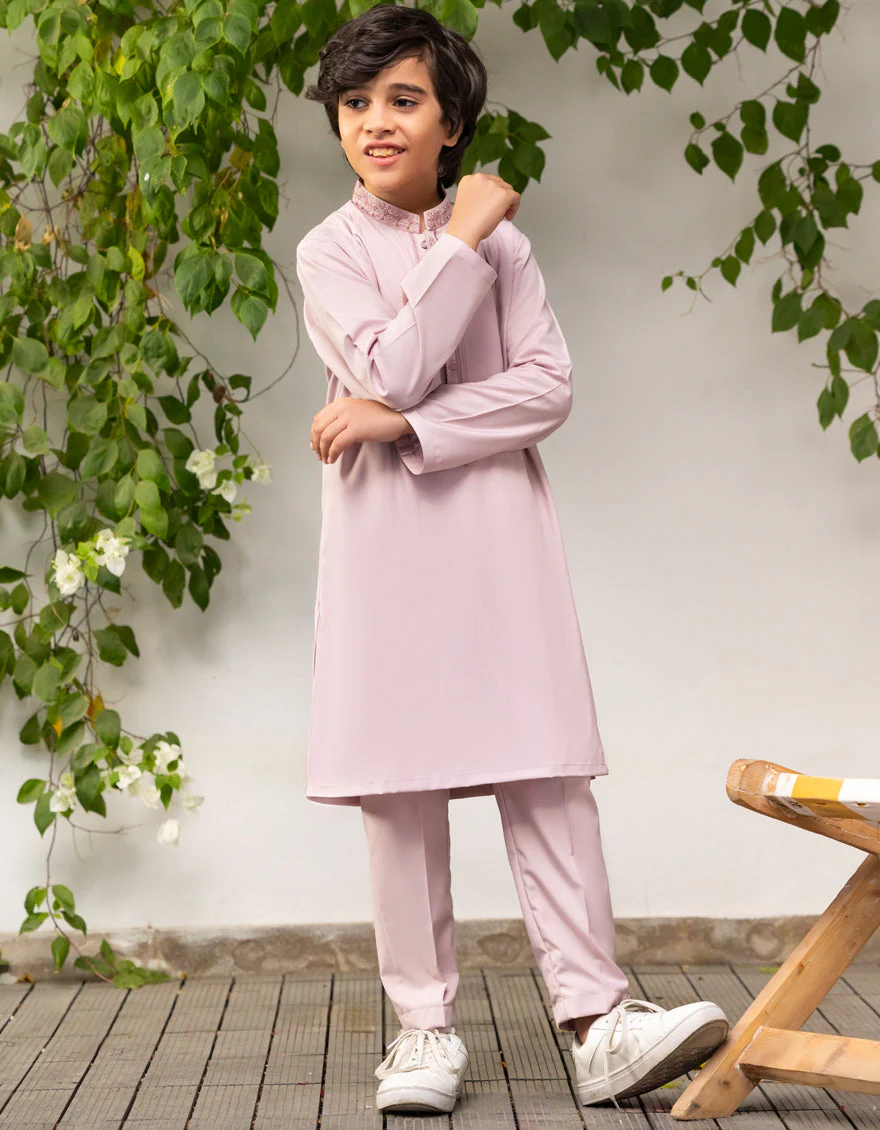 LIGHT PINK BLENDED KURTA TROUSERS | JCKP-A-39252/S25/JJ9625-SF