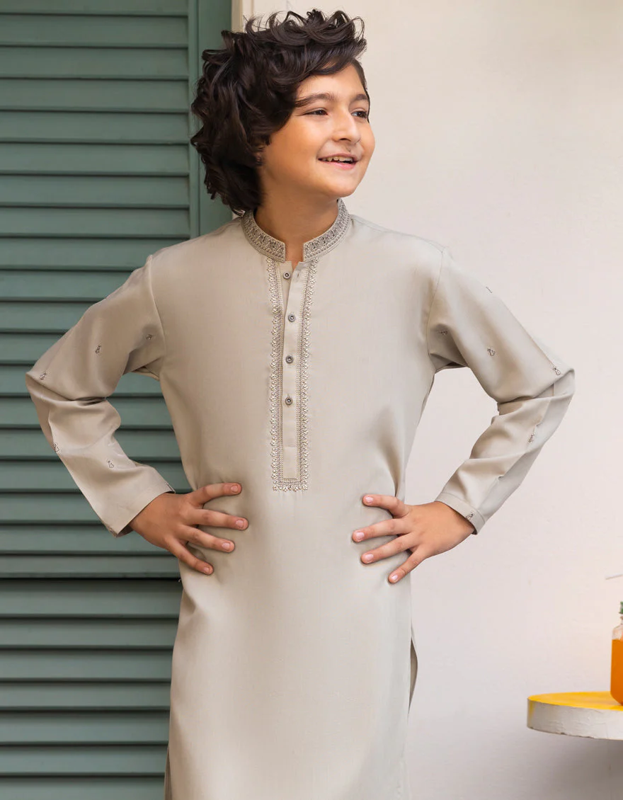 SAGE GREEN BLENDED KURTA TROUSERS | JCKP-A-39255/S25/JJ9620-SF - Image 2