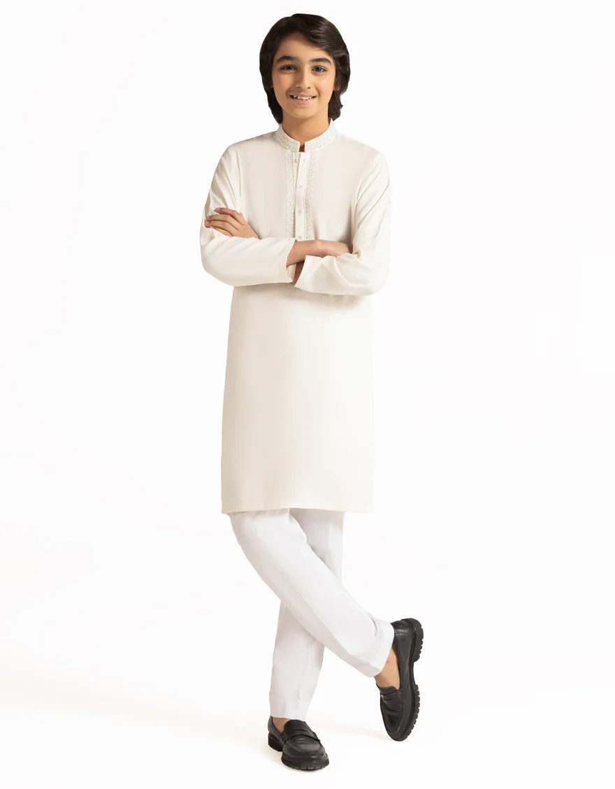 CREAM BLENDED KAMEEZ SHALWAR | JCKS-A-39578/S26/JJ10581-FL