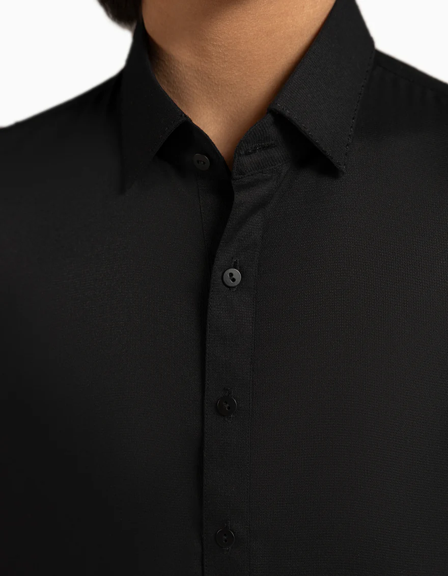 BLACK BLENDED KAMEEZ SHALWAR | JCKS-A-90555/S26/JJ9768-SF - Image 3