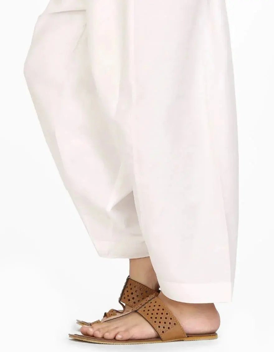 OFF WHITE BLENDED SHALWAR | JCS-102-R15/S25/JJ1010-PN