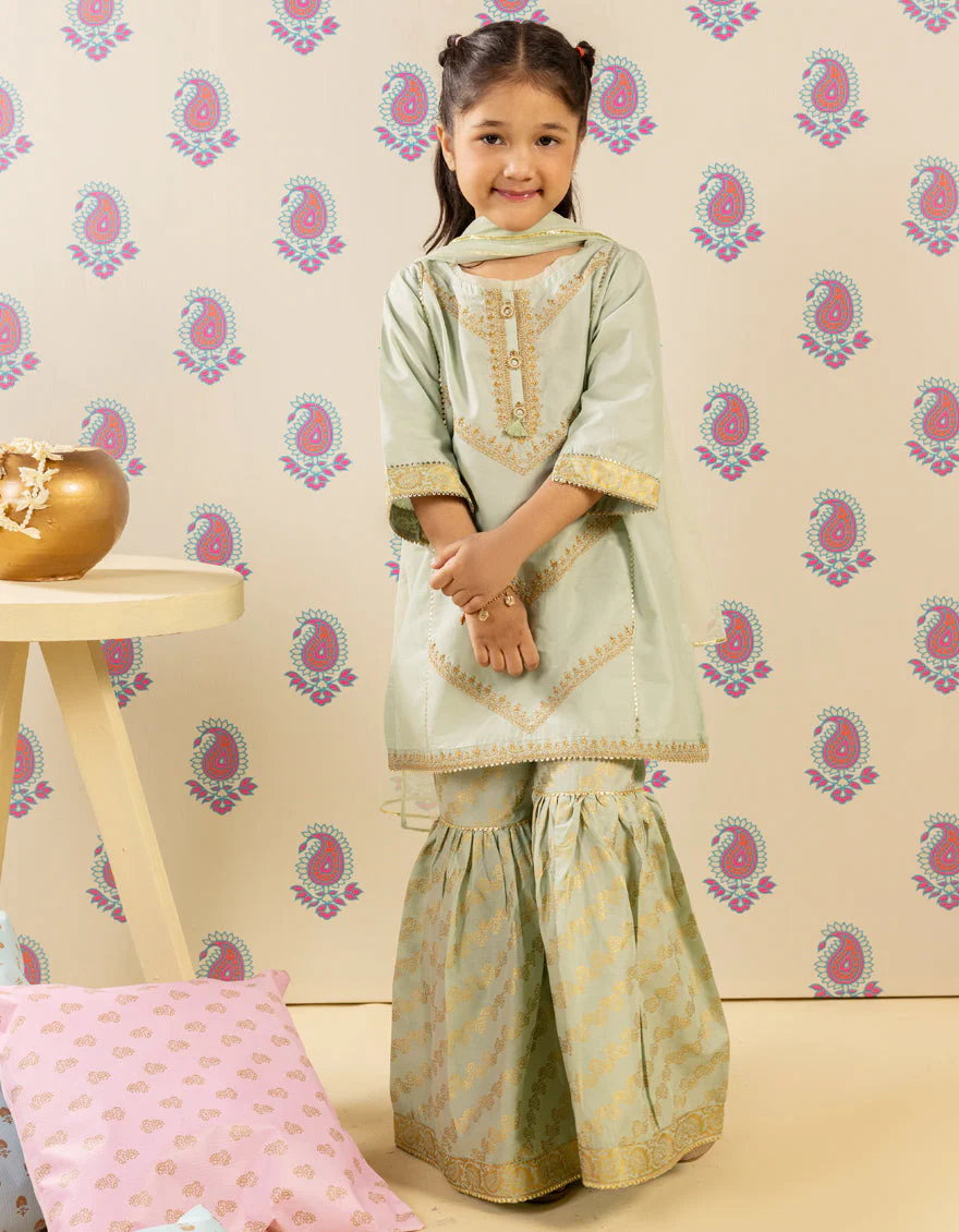 GREEN LAWN 3PC STITCHED | JGK-S-JGP-25-1510 FB/SHEEN GILTZ-4