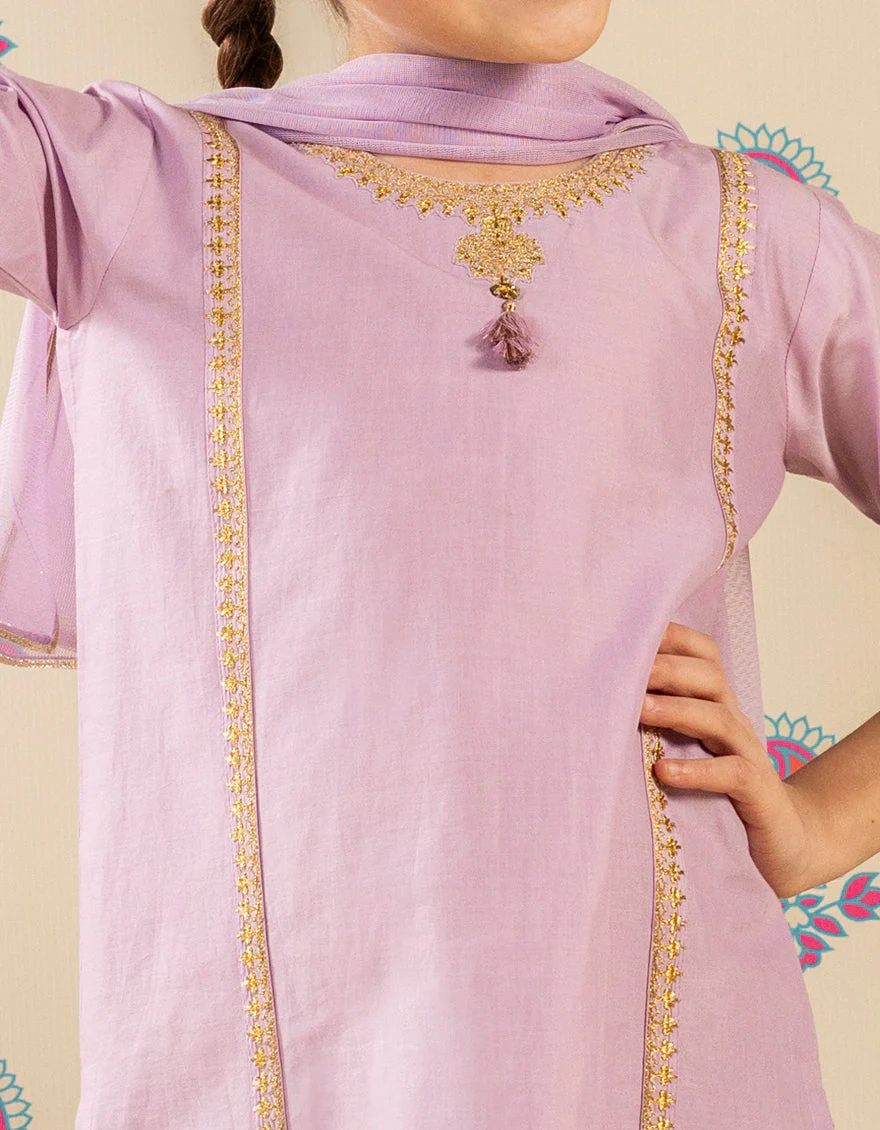 LILAC LAWN 3PC STITCHED | JGK-S-JGP-25-1512 FB/SHEEN GILTZ-6 - Image 3