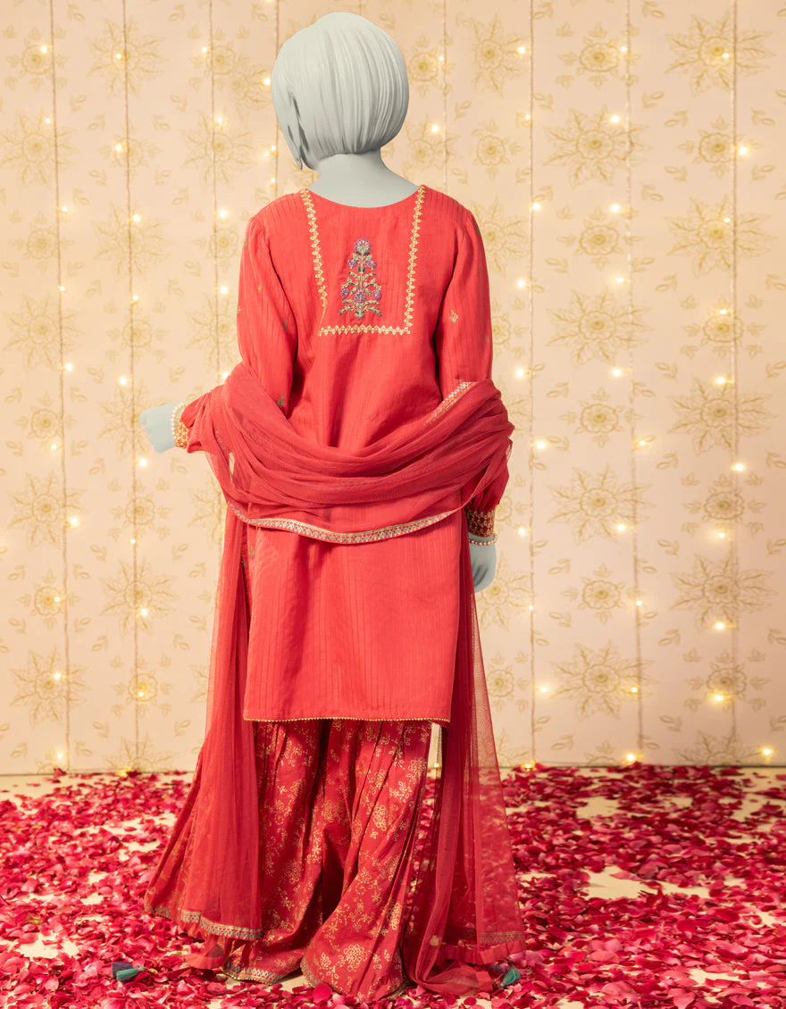 PINK TEXTURED 3PC STITCHED | JGK-S-JTF-25-752 FB/RANG-E-ZARI-2 - Image 2
