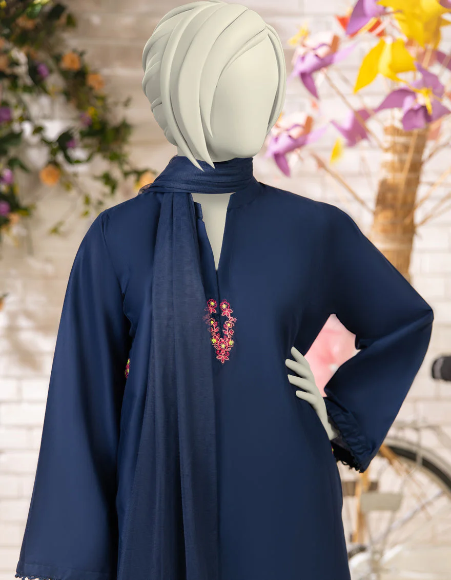 BLUE LAWN 3PC STITCHED | JGK-S-JTP-25-619 FB/DHANAK-1 - Image 2