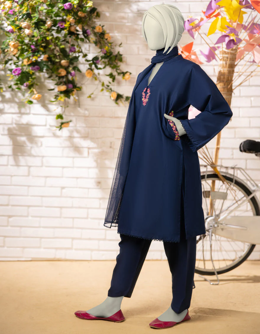 BLUE LAWN 3PC STITCHED | JGK-S-JTP-25-619 FB/DHANAK-1 - Image 3
