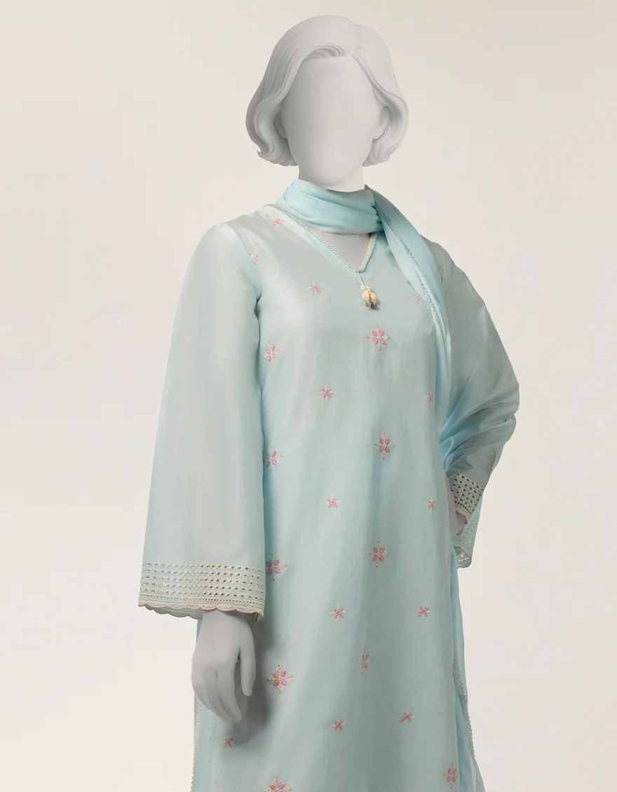 BLUE LAWN 3PC STITCHED | JGK-S-JTP-26-661 FB/SCHIFFLI-T-01 - Image 2