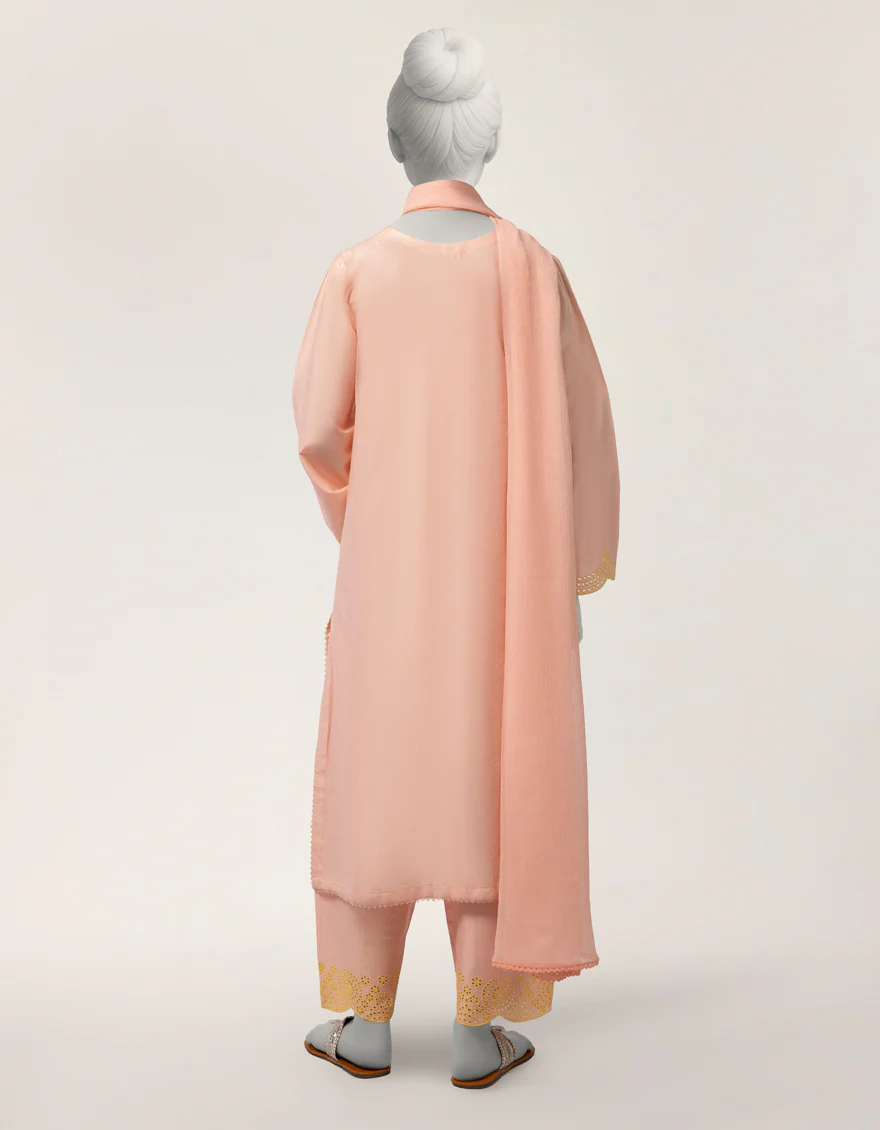 PEACH LAWN 3PC STITCHED | JGK-S-JTP-26-663 FB/SCHIFFLI-T-03 - Image 3