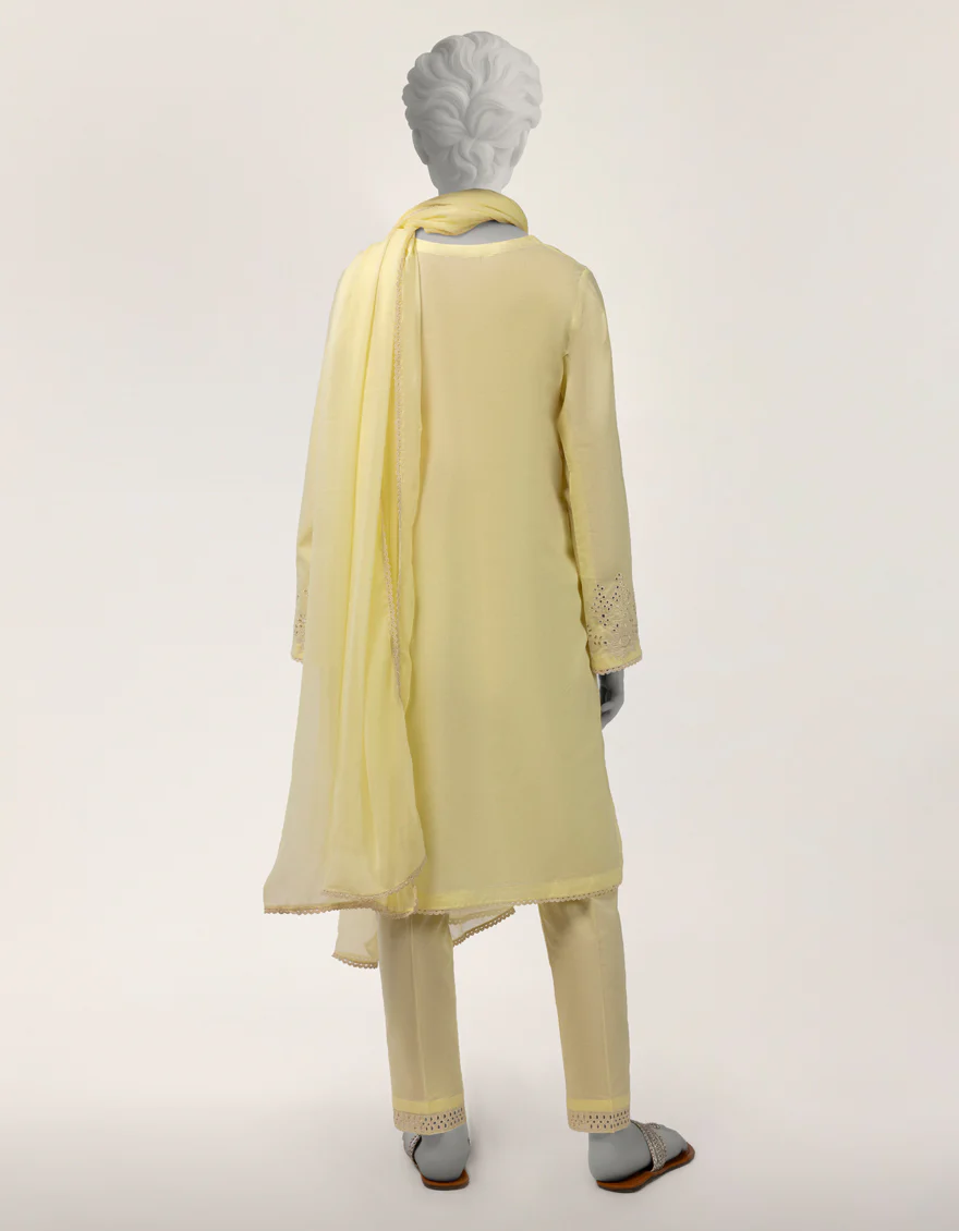 YELLOW LAWN 3PC STITCHED | JGK-S-JTP-26-664 FB/SCHIFFLI-T-04 - Image 3