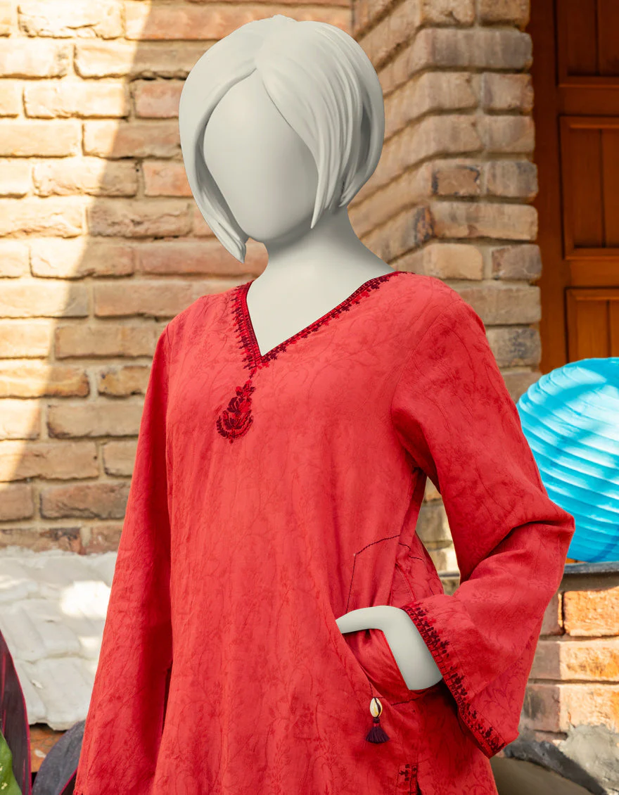 RED TEXTURED 2PC STITCHED | JGK-S-JTST-25-410 FB/CRAFT-04 - Image 3