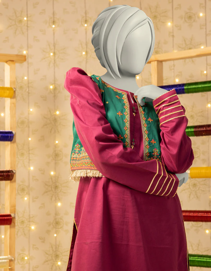 PURPLE LAWN 2PC STITCHED | JGK-S-JTST-25-438 FB/ZARI GUL-02 - Image 2