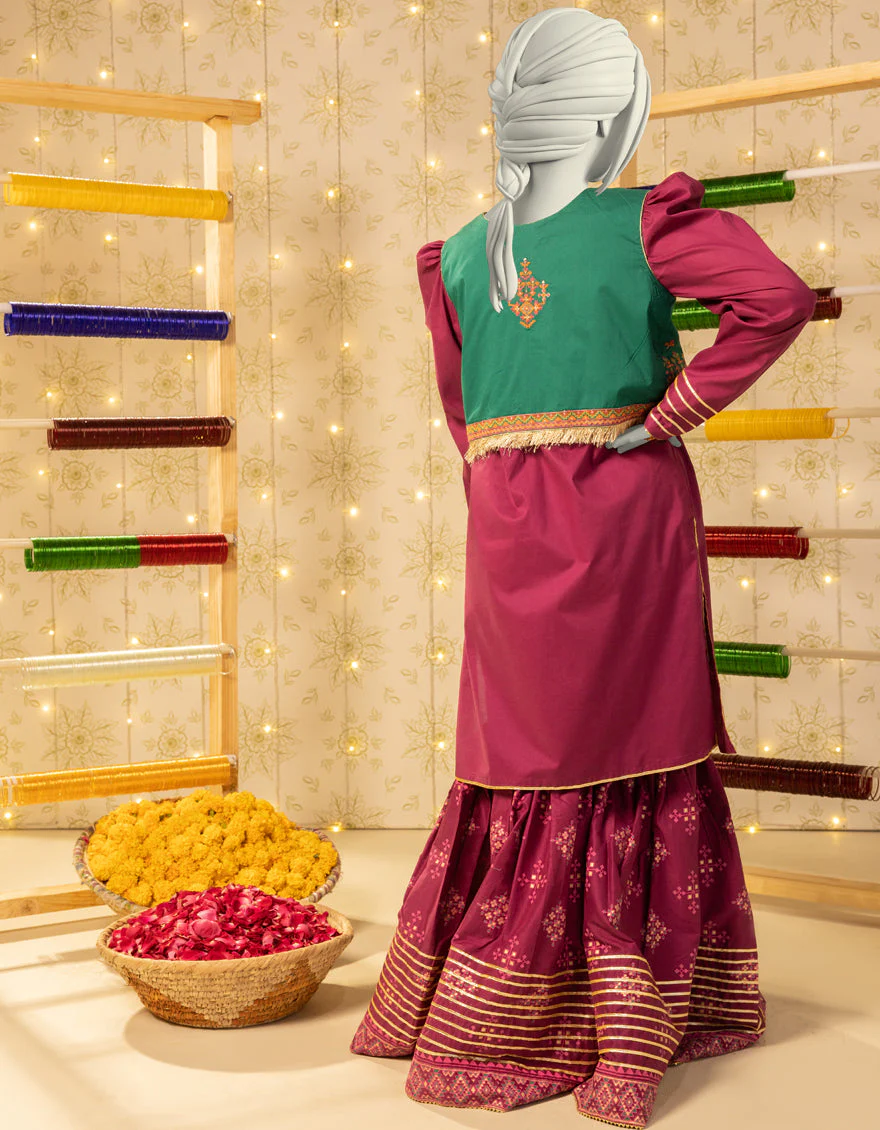 PURPLE LAWN 2PC STITCHED | JGK-S-JTST-25-438 FB/ZARI GUL-02 - Image 3