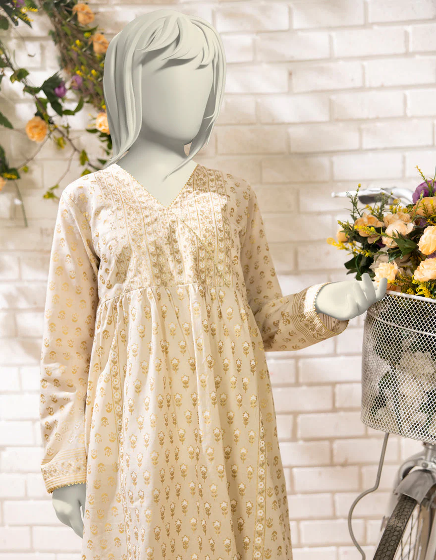 BEIGE LAWN 2PC STITCHED | JGK-S-JTST-25-446 FB/CHAPPAI-4 - Image 2