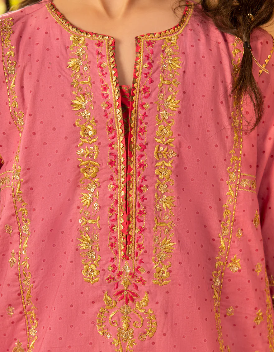 PINK LAWN 3PC STITCHED | JGKL-S-JGF-25-1902 FB/SHIREEN-02 - Image 3
