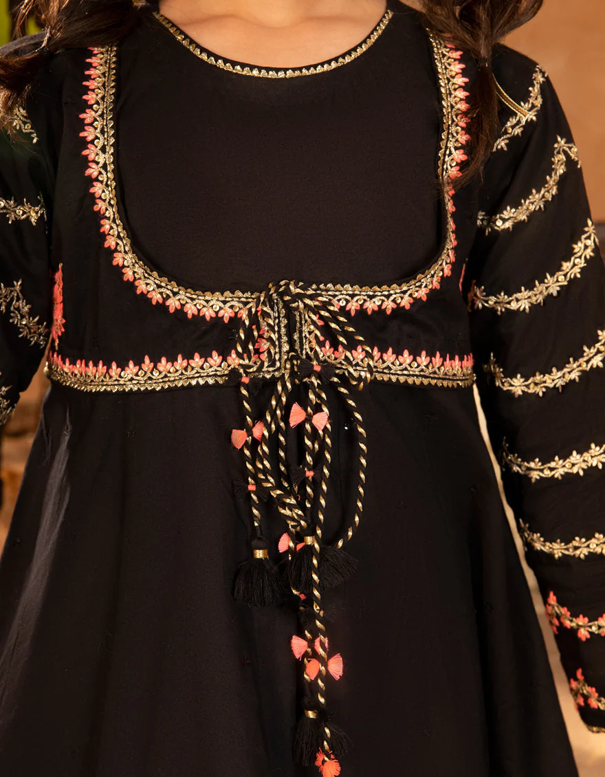 BLACK LAWN SILK 3PC STITCHED | JGKL-S-JGF-25-1904 FB/SHIREEN-4 - Image 3