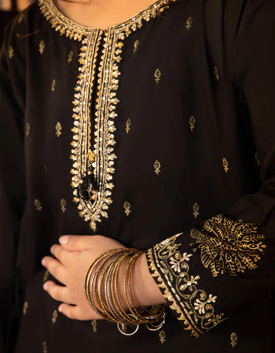 BLACK CORA 3PC STITCHED | JGKL-S-JGF-25-1911 FB/SHIREEN-11 - Image 3