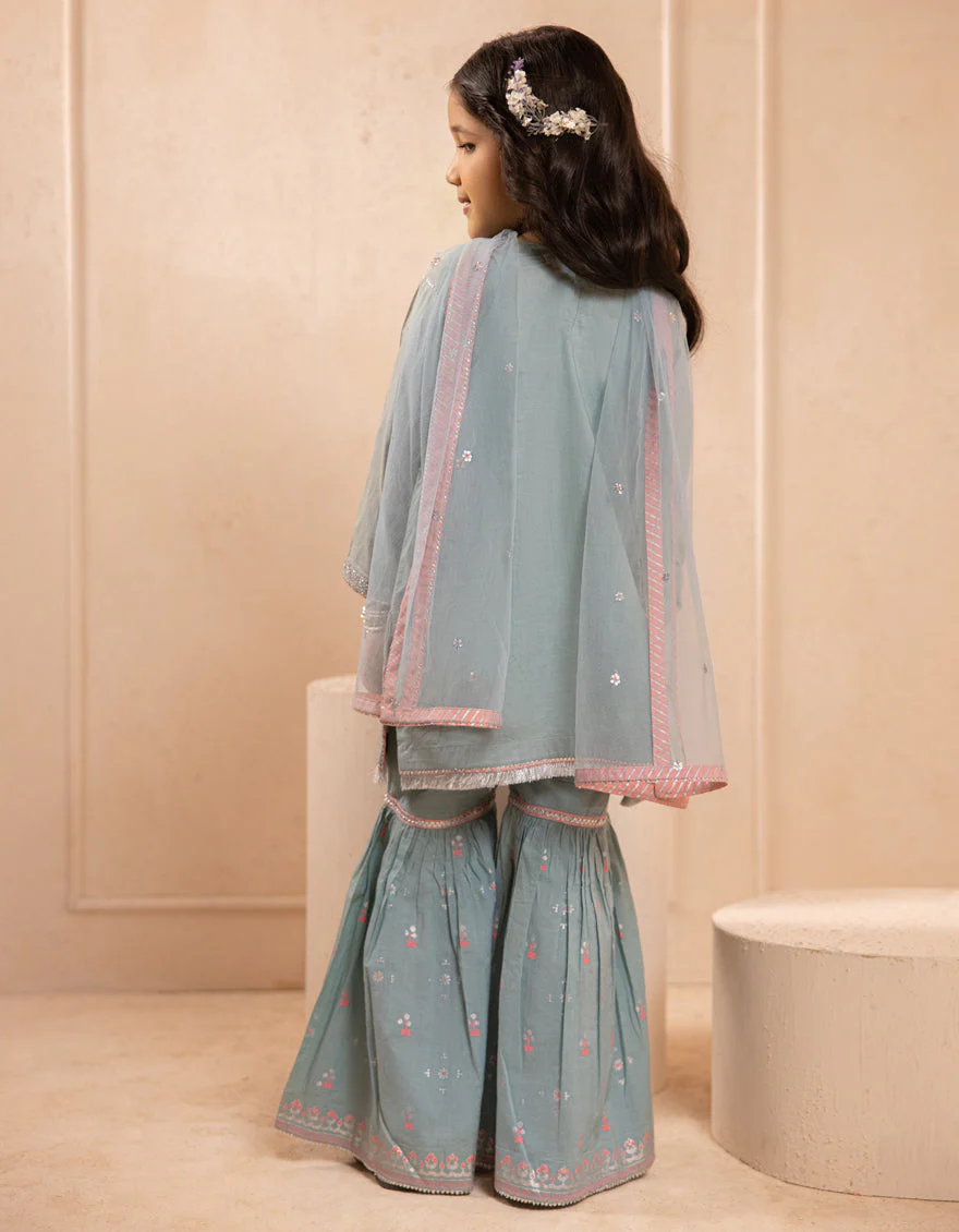 BLUE SILK 3PC STITCHED | JGKL-S-JGF-25-1914 FB/SHIREEN-02 - Image 3
