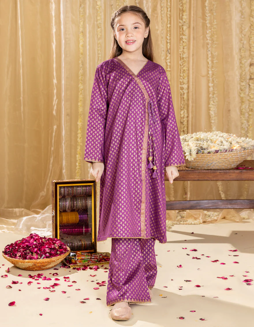 PURPLE LAWN 2PC STITCHED | JGKL-S-JGST-25-5605 FB/SHEIN CO-ORDS-1