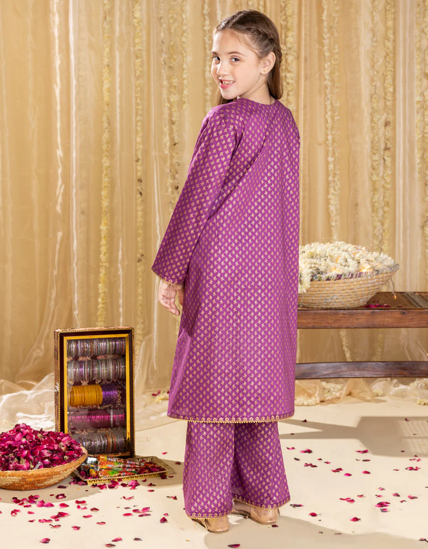 PURPLE LAWN 2PC STITCHED | JGKL-S-JGST-25-5605 FB/SHEIN CO-ORDS-1 - Image 2