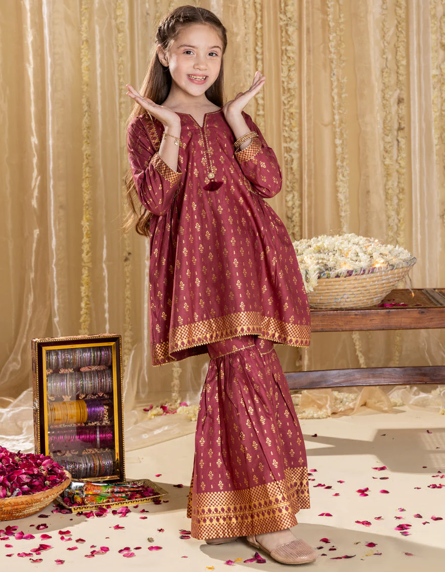 MAROON LAWN 2PC STITCHED | JGKL-S-JGST-25-5608 FB/SHEIN CO-ORDS-04