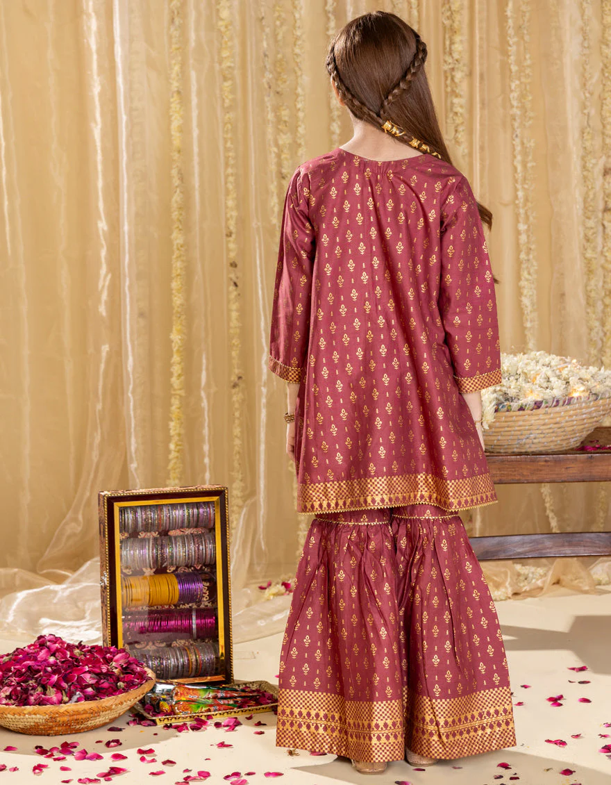 MAROON LAWN 2PC STITCHED | JGKL-S-JGST-25-5608 FB/SHEIN CO-ORDS-04 - Image 2