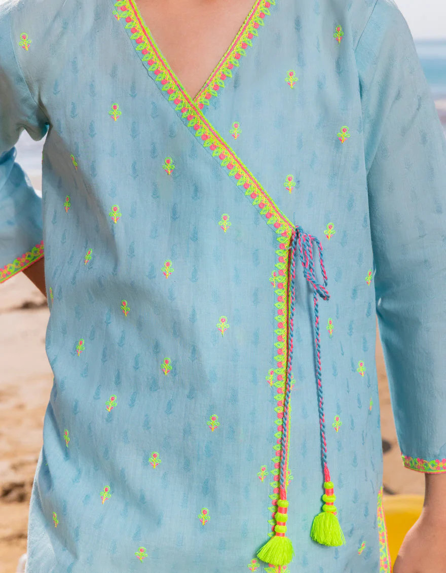 BLUE DOBBY 2PC STITCHED | JGKL-S-JGST-25-5612/S FB/VIVID-3 - Image 4