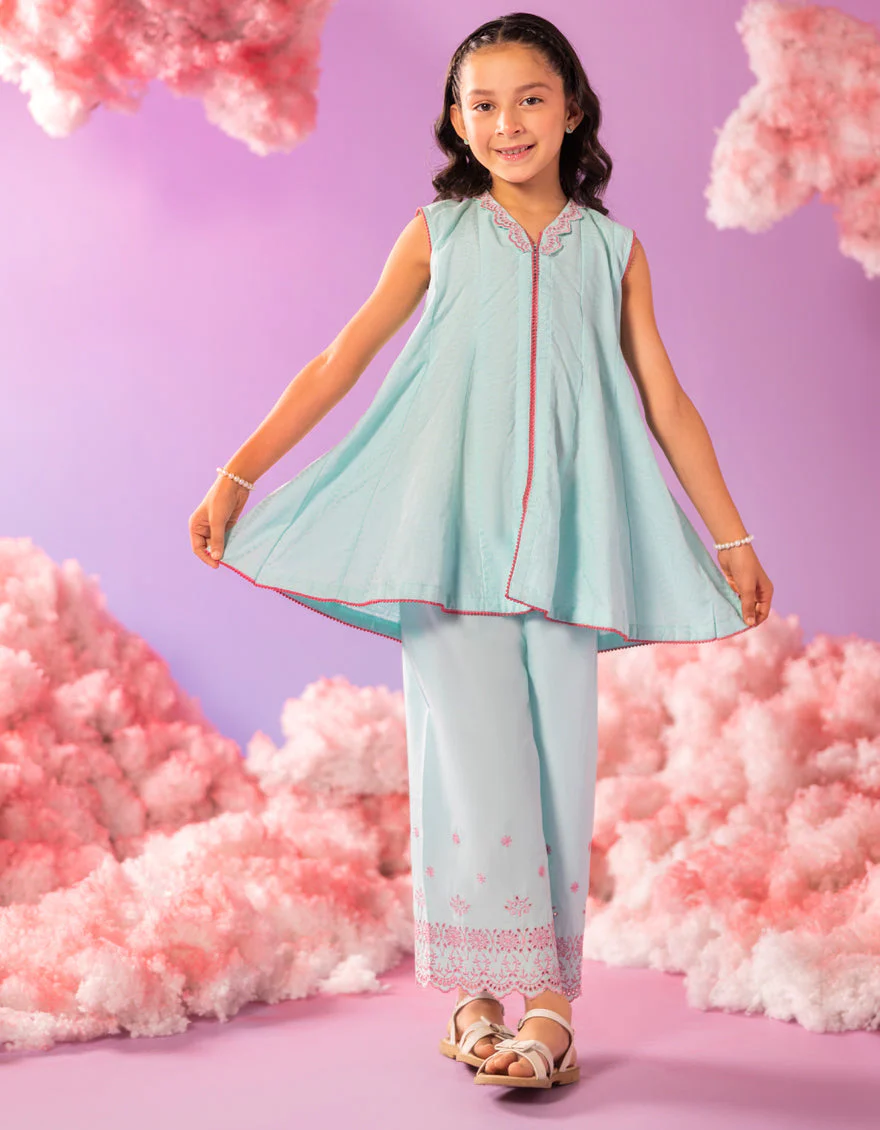 AQUA DOBBY 2PC STITCHED | JGKL-S-JGST-25-5629 FB/SUN SHINE-02