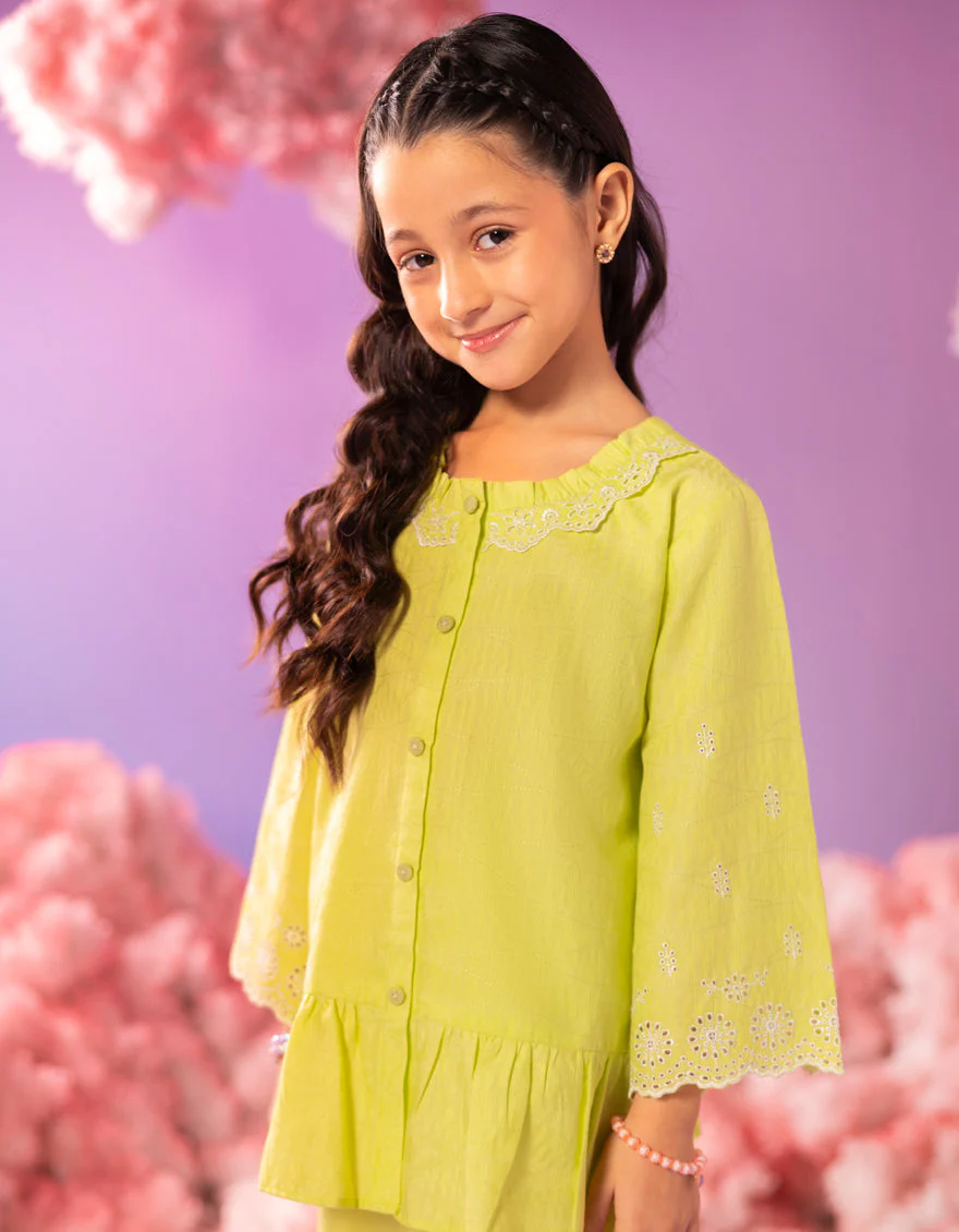 GREEN DOBBY 2PC STITCHED | JGKL-S-JGST-25-5630 FB/SUN SHINE-03 - Image 2