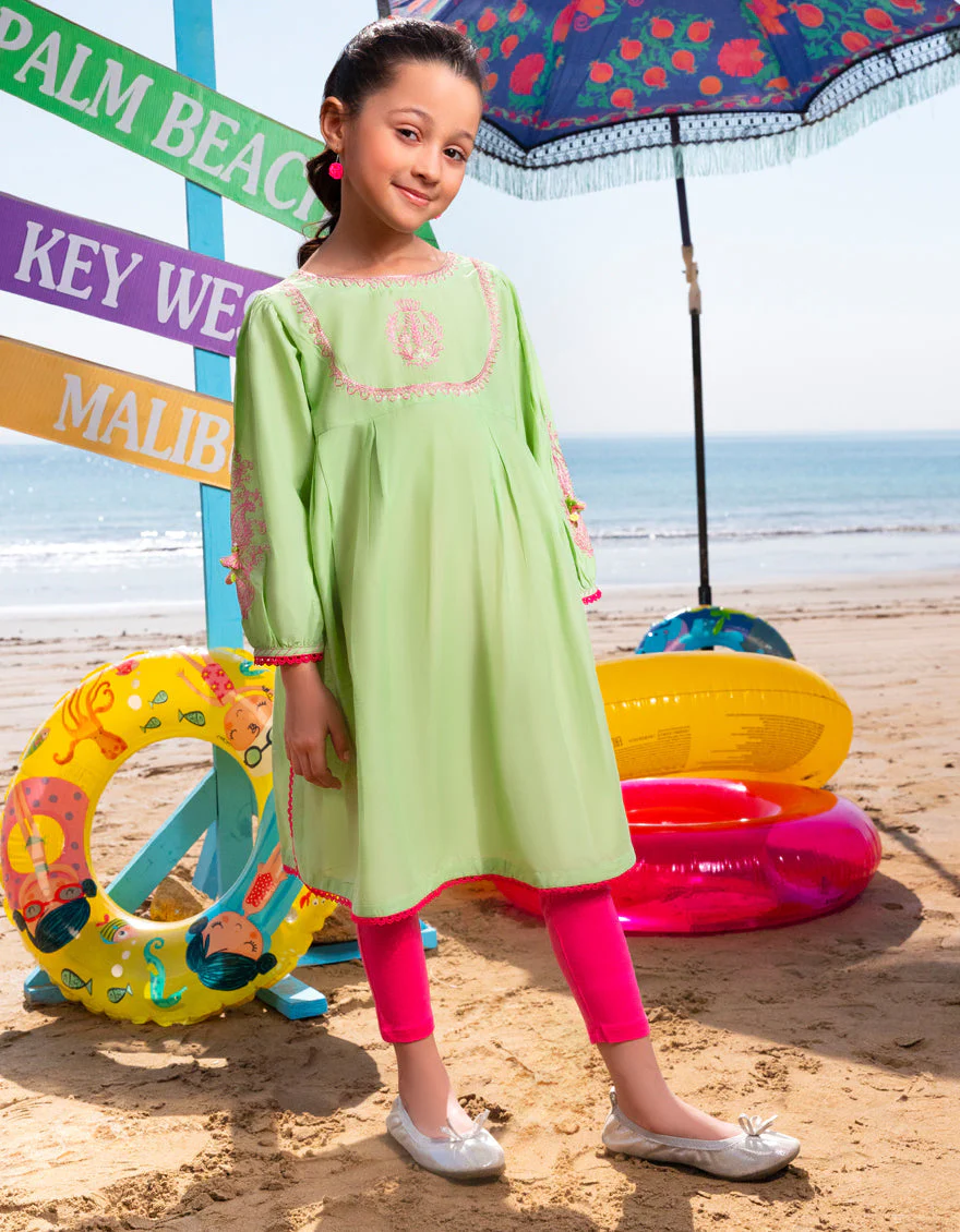 GREEN LAWN KURTI | JGLK-S-JGS-25-2505 FB/ETHNIC-1 - Image 3