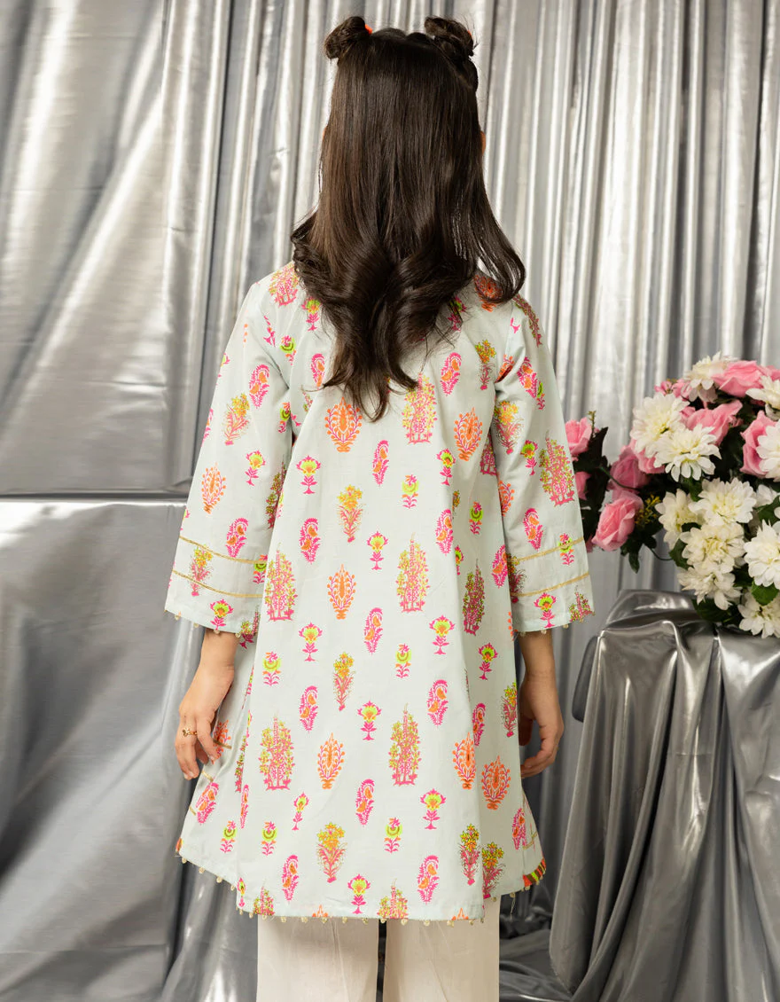 BLUE LAWN KURTI | JGLK-S-JGS-25-2516 FB/BLOCK GIRL-01 - Image 3