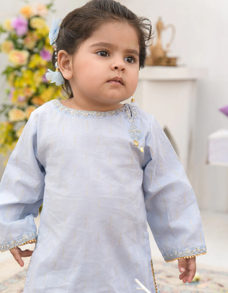 BLUE DOBBY 2PC STITCHED | JIK-S-JIST-25-5802 FB/RANI-I-02 - Image 3