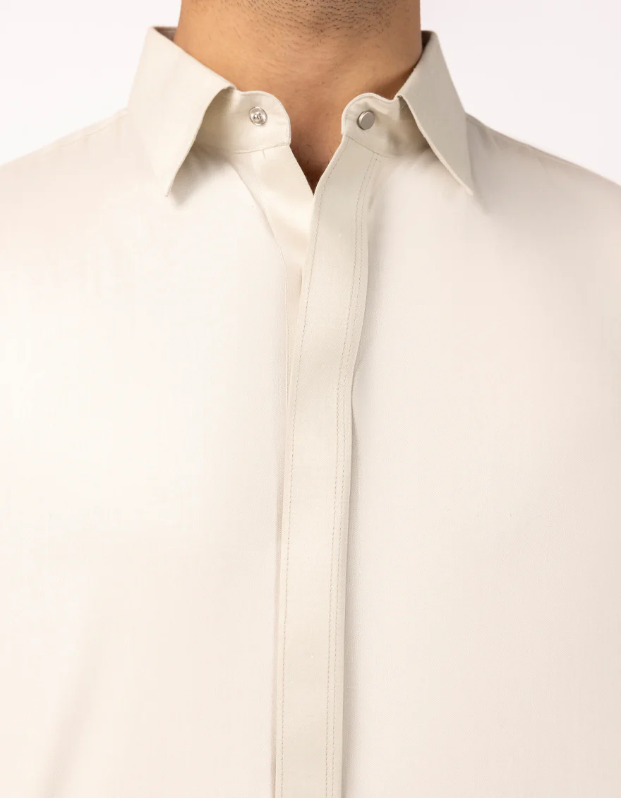 IVORY BLENDED JUBBA | JJ-JUBBA-33777/S26/JJ9947-SP - Image 3