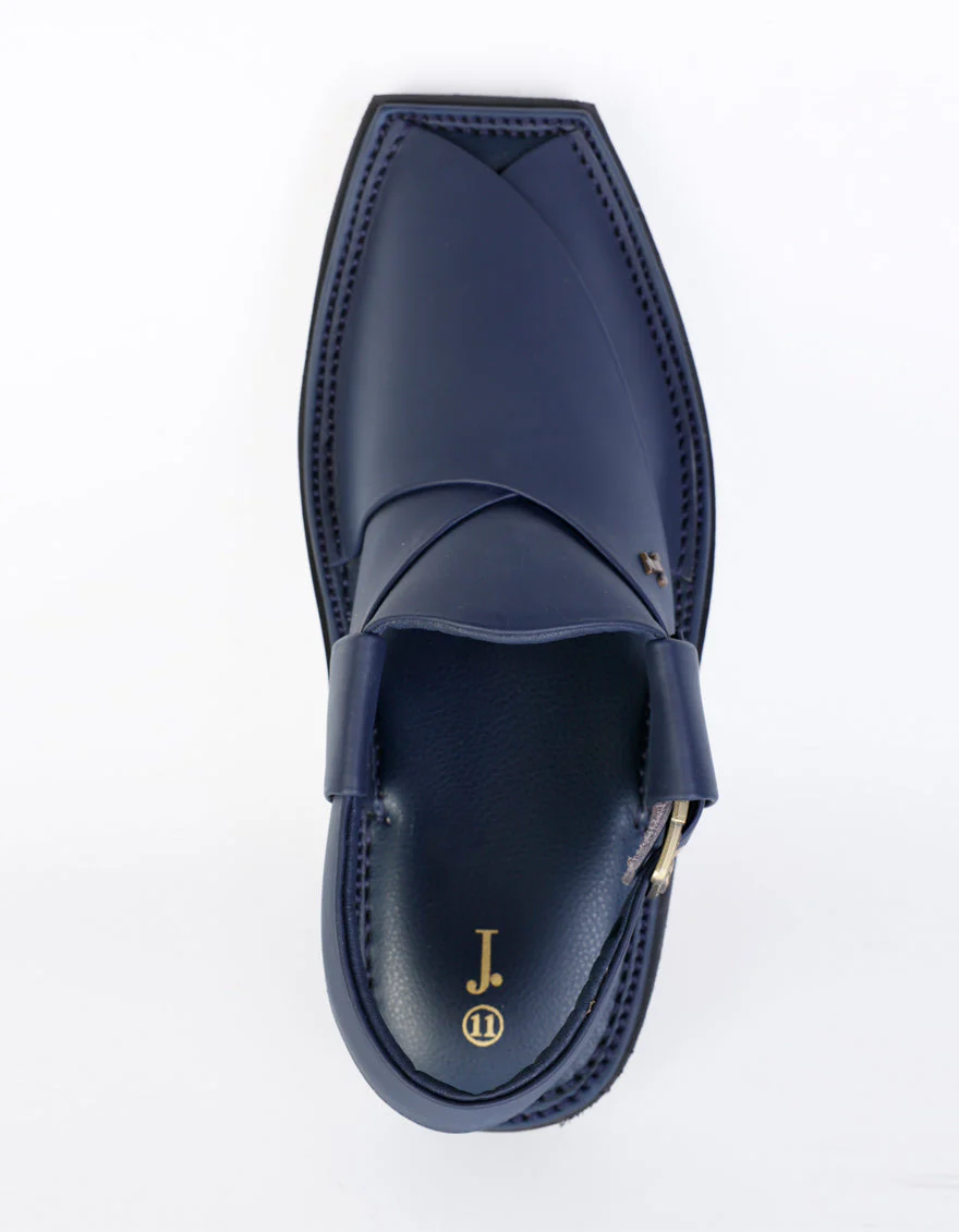 BLUE PESHAWARI SANDAL | JJFW-JPC-124-KC/S25-ZA-PLN